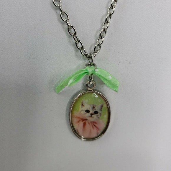 Studio Pets by Myrna Cat Necklace Earrings Set - Picture 4 of 8